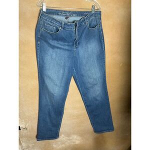 Gloria Vanderbilt All Around Slimming Effect Womens Size 16 Blue Denim Jeans